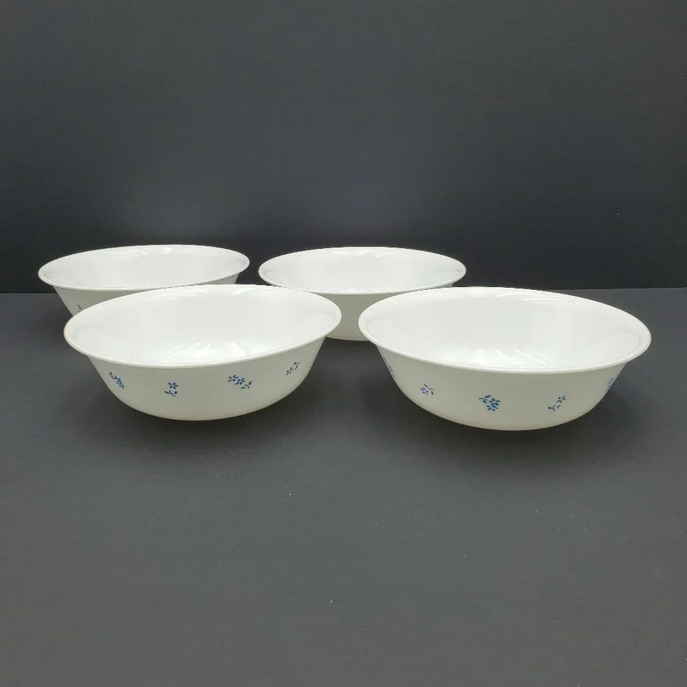 Corelle Provincial Blue Soup Cereal Bowls Corning White Bowls Small Blue Flowers